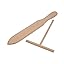 Crepe Spreader 2 Pieces Wooden T-Shaped Tool for Crepes or Pancake