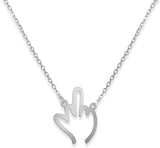 Middle Finger Necklace for Women