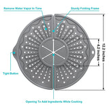 Silicone Splatter Screen Foldable Oil Guard 10-13in