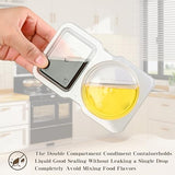 Reusable Snack Containers 2-Compartment