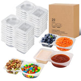 Reusable Snack Containers 2-Compartment
