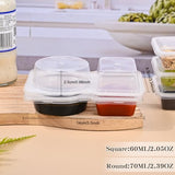 Reusable Snack Containers 2-Compartment
