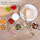 Reusable Snack Containers 2-Compartment