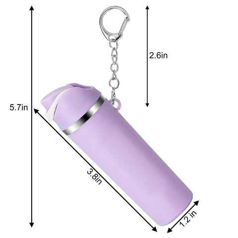 Mini Water Bottle Keychain - Lip Balm Holder