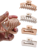 Silicone Hair Claw Clips Pack of 4