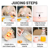 Portable USB Blender Smoothie Maker - Pink