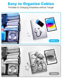 Retractable 3 in 1 Charging Cable 2Pack 4ft Black