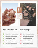 Silicone Hair Claw Clips Pack of 4