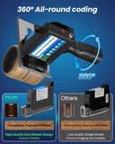 Handheld Inkjet Printer 0.5in Nozzle Touchscreen