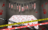 Halloween Caution Tape Set of 3 - Danger, Zombie Zone and Enter If You Dare Yellow Caution Tape Decorations for Door