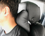 Car Neck Pillow 2 Pieces PU Leather Travel Pillow for Head Rest Neck Support for Car Seat