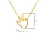 Middle Finger Necklace for Women