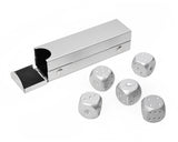Aluminum Dice 5 Pieces 16mm Alloy Dice with Case
