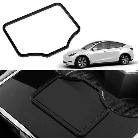 Model 3 Accessories Center Console Key Card Holder Keeps Card from Sliding Around Also Compatible with Tesla Model Y