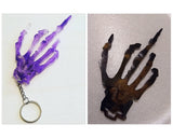 Skeleton Hand Mold Middle Finger Keychain DIY Halloween Silicone Mold for Resin