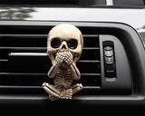 Skull Car Vent Clip Set of 3 Fun Car Essential Oil Diffuser Vent Clip Gothic Car Accessories