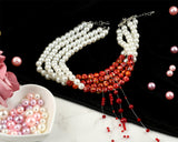 Bloody Pearl Necklace Vampire Choker Halloween Costume Jewelry for Women