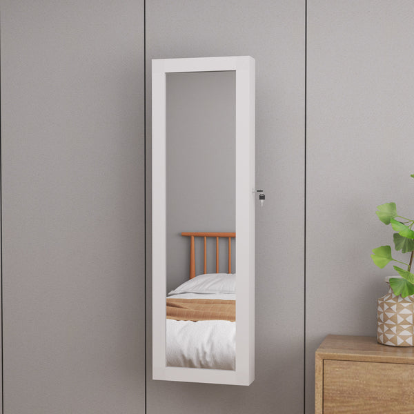 Mirror Jewelry Cabinet Door Hanging 47.2 Inch Jewelry Mirror Organizer Full Leng