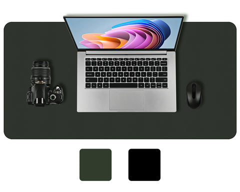 Desk Pad 31.5x15.7 Inch Large Mouse Pad PU Leather Desk Pad Protector Desk Covers On Top of Desks for Writing, Computer, Office, and Home
