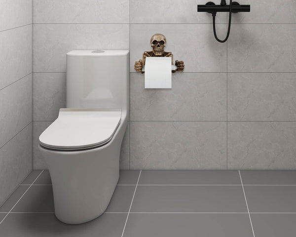 Skull Toilet Paper Holder Wall Mount Resin Toilet Tissue Holder Gothic Bathroom