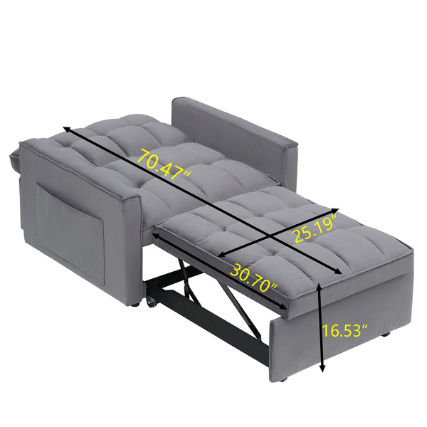 Sofa Chair Bed 3 in 1 Convertible Sleeper Chair Pull Out Sleeper Chairs