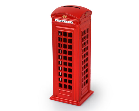 Retro Home Decor London Souvenirs 7 Inch British Telephone Booth