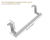 Kitchen Towel Holder Over Cabinet Door Towel Bar 2 Pieces Stainless Steel Kitchen Towel Hanger