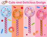 Inflatable Candy 33 Inch Inflatable Donut Lollipops Set of 4 Candy Themed Birthday Decorations Pool Party Prop