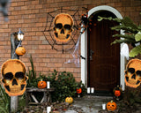 Skull Balloons 8 Pieces 23.6 Inch Halloween Foil Balloons Great Addition for Halloween Party Balloon Arch