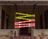 Halloween Caution Tape Set of 3 - Danger, Zombie Zone and Enter If You Dare Yellow Caution Tape Decorations for Door