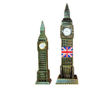 Metallic Big Ben Tower Model Statue Decoration with Clock