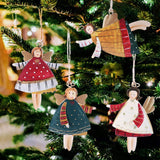 Christmas Tree Ornaments 12 Pieces Angel Xmas Hanging Decorations