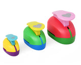Heart Puncher 3 Pieces DIY Craft Paper Punchers for Kids