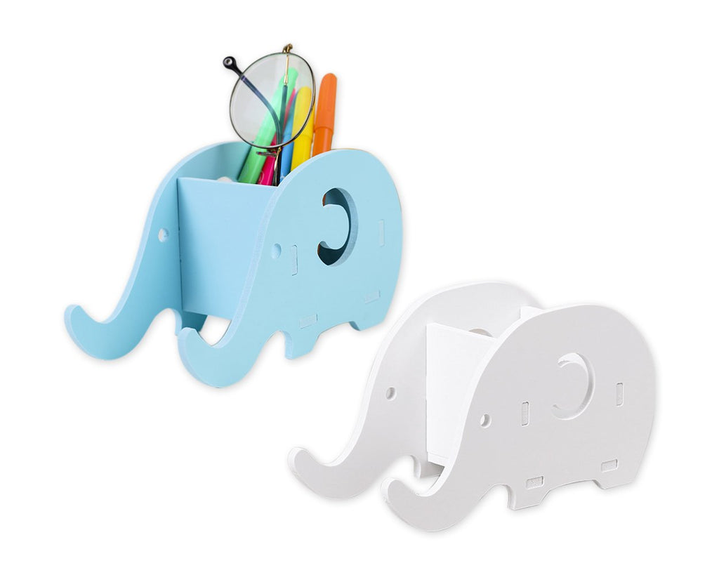 Pencil Holder 2 Pcs Elephant Shaped Pencil Bracket with Cell Phone Stand