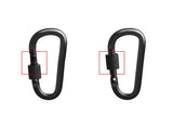 Locking Carabiners Set of 5 Carabiner Clips with Key Rings