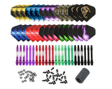 Darts Set with Aluminum Dart Shafts Colorful Nylon Tip Darts Set