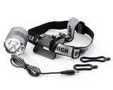 Waterproof CREE XML-T6 1800 Lumen Bike Headlight Kit - Black