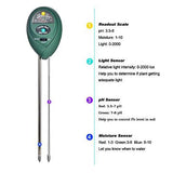 Oval Shaped 3-in-1 Soil Tester for pH Moisture and Light Measurement