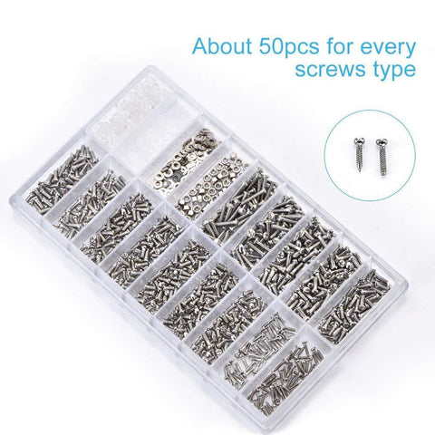 Eyeglass Repair Kit with 1000 pieces Screws