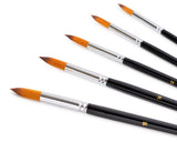 9 Pieces Pointed Round Paint Brush Set