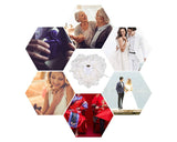 Wedding Ring Pillow for Ceremony Ring Bearer Cushion - White