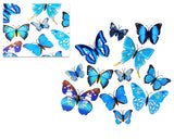 72 Pieces Colorful 3D Butterfly Wall Stickers