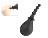 Silicone Enema Cleaning Anal Cleaner for Couple - Black