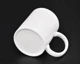 DS.DISTINCTIVE STYLE Ceramic Middle Finger Coffee Cup 350ml 11.8oz Funny Coffee Mug Tea Cup with Middle Finger - White