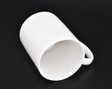 DS.DISTINCTIVE STYLE Ceramic Middle Finger Coffee Cup 350ml 11.8oz Funny Coffee Mug Tea Cup with Middle Finger - White