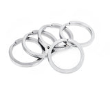 1.26 Inch Round Flat Key Chain Rings Titanium Alloy Split Ring Set of 5