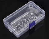 Grommet Kit with 100 Sets 2/5 Inch Brass Grommets