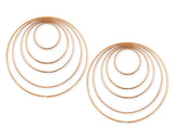 Set of 10 Metal Hoops for Dream Catcher and Craft - Gold
