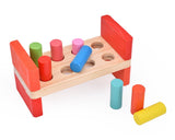 Wooden Pounding Bench Toy with Hammer for Kids Toddlers