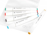 80 Multi Colors Oily Alcohol Dual Brush Mark Pens Set with Bag - White